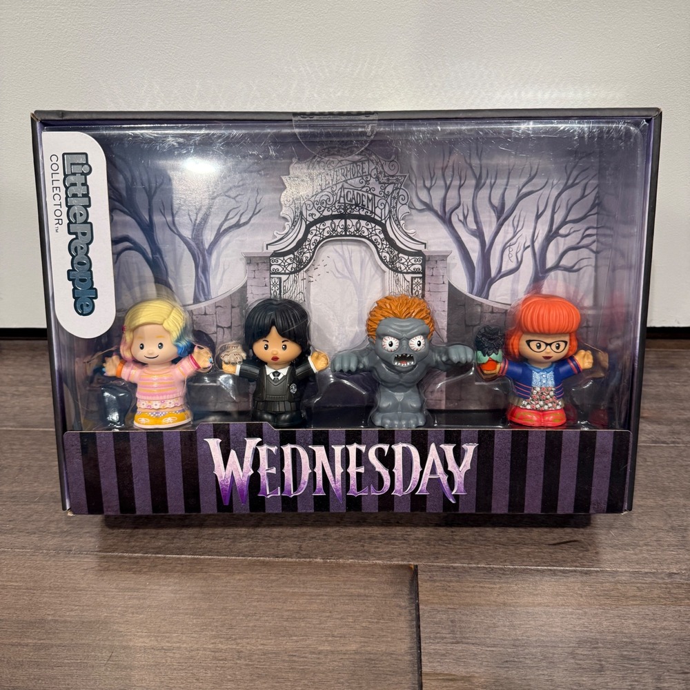 Fisher Price Little People Collector Wednesday Addams Figure Set NEW